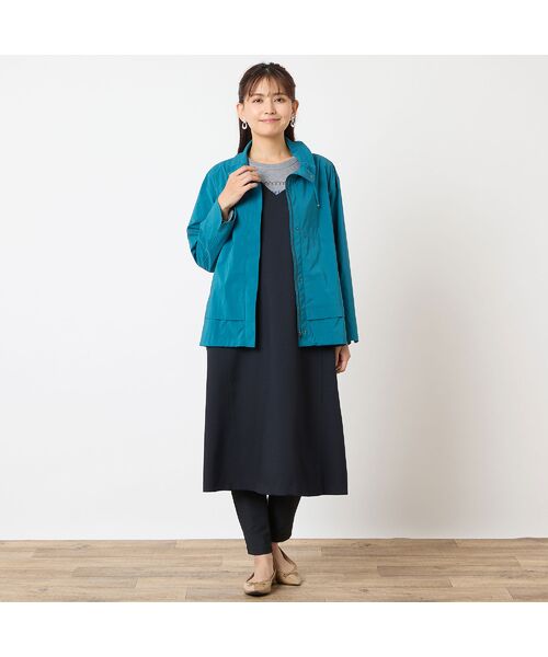 LOBJIE / ロブジェ ミニ丈・ひざ丈ワンピース | 【洗える】Vネックジャンパースカート | 詳細12