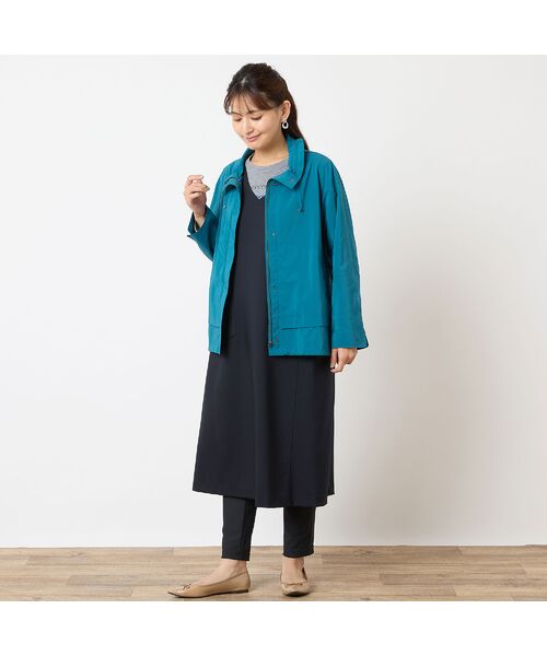 LOBJIE / ロブジェ ミニ丈・ひざ丈ワンピース | 【洗える】Vネックジャンパースカート | 詳細13