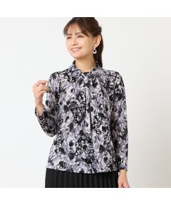 LOBJIE / ロブジェ カットソー | 【洗える・日本製】チュールプリントカットソー