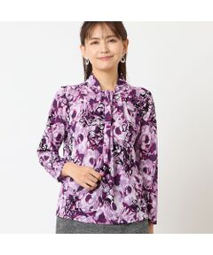 LOBJIE / ロブジェ カットソー | 【洗える・日本製】チュールプリントカットソー