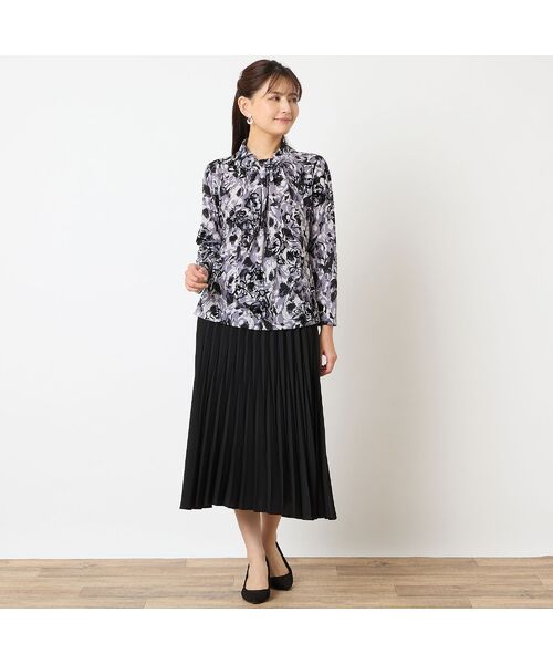 LOBJIE / ロブジェ カットソー | 【洗える・日本製】チュールプリントカットソー | 詳細3