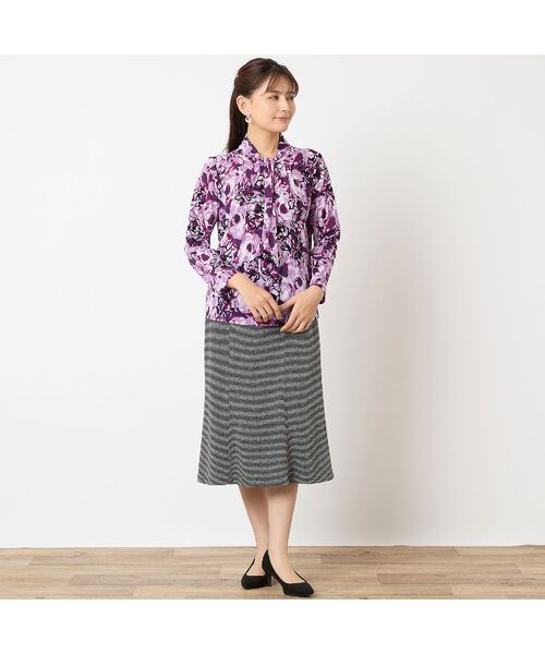 LOBJIE / ロブジェ カットソー | 【洗える・日本製】チュールプリントカットソー | 詳細11