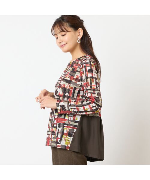 LOBJIE / ロブジェ カットソー | 【洗える・日本製】チェック柄カットソー | 詳細2