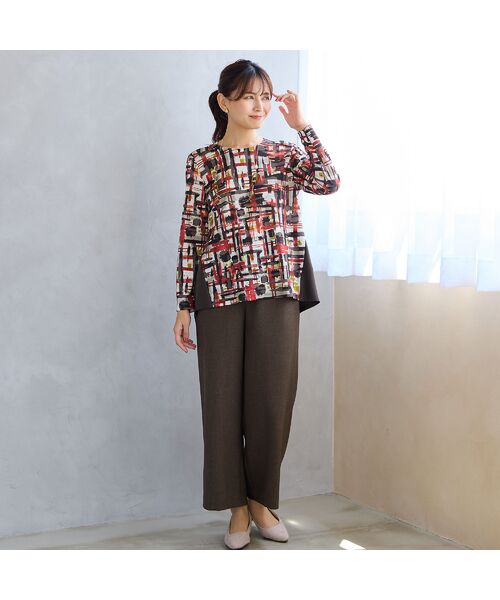 LOBJIE / ロブジェ カットソー | 【洗える・日本製】チェック柄カットソー | 詳細6