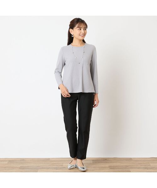 LOBJIE / ロブジェ カットソー | 【洗える・アンサンブル可能】ワイドリブカットソー | 詳細3