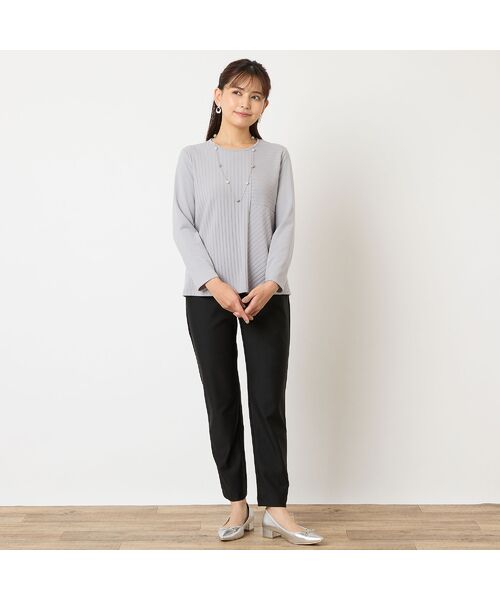 LOBJIE / ロブジェ カットソー | 【洗える・アンサンブル可能】ワイドリブカットソー | 詳細4