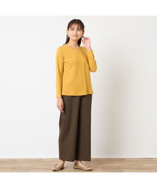 LOBJIE / ロブジェ カットソー | 【洗える・アンサンブル可能】ワイドリブカットソー | 詳細15