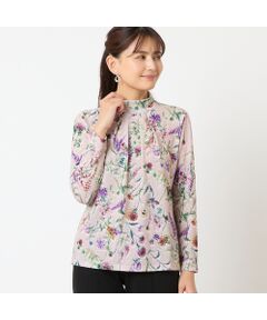 LOBJIE / ロブジェ カットソー | 【洗える・日本製】ボタニカル柄カットソー