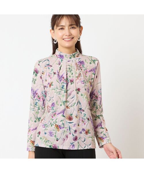 LOBJIE / ロブジェ カットソー | 【洗える・日本製】ボタニカル柄カットソー | 詳細2