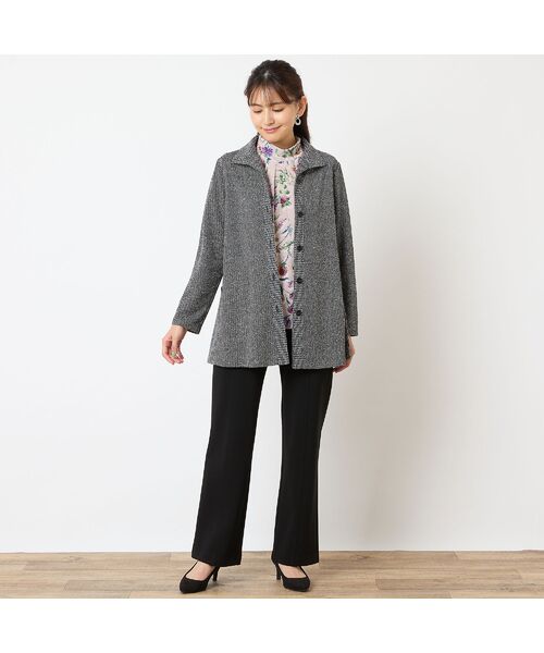 LOBJIE / ロブジェ カットソー | 【洗える・日本製】ボタニカル柄カットソー | 詳細8