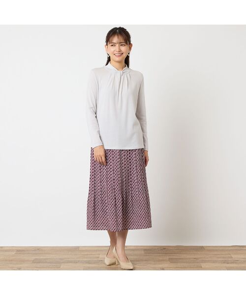 LOBJIE / ロブジェ カットソー | 【洗える・日本製】ボウタイ風カットソー | 詳細2