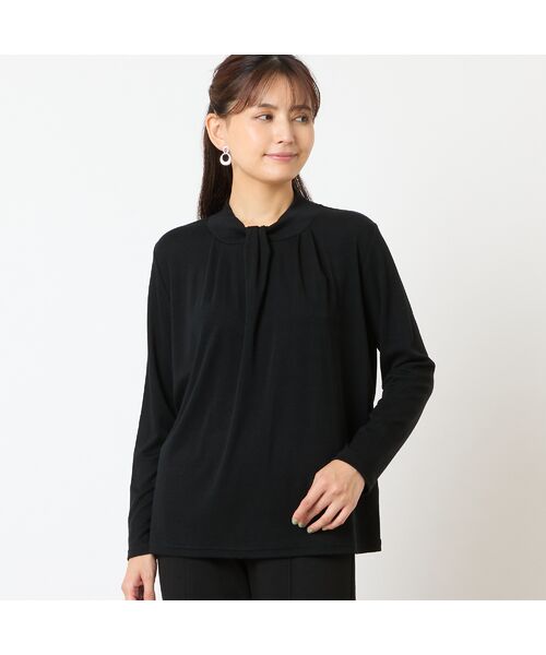 LOBJIE / ロブジェ カットソー | 【洗える・日本製】ボウタイ風カットソー | 詳細5