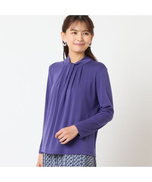 LOBJIE / ロブジェ カットソー | 【洗える・日本製】ボウタイ風カットソー | 詳細9