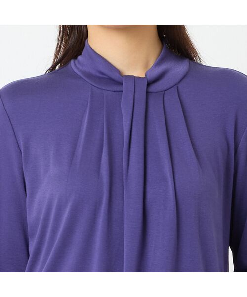 LOBJIE / ロブジェ カットソー | 【洗える・日本製】ボウタイ風カットソー | 詳細10