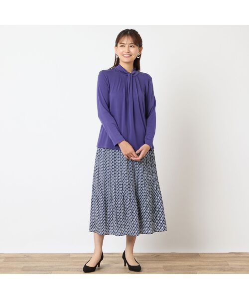 LOBJIE / ロブジェ カットソー | 【洗える・日本製】ボウタイ風カットソー | 詳細11