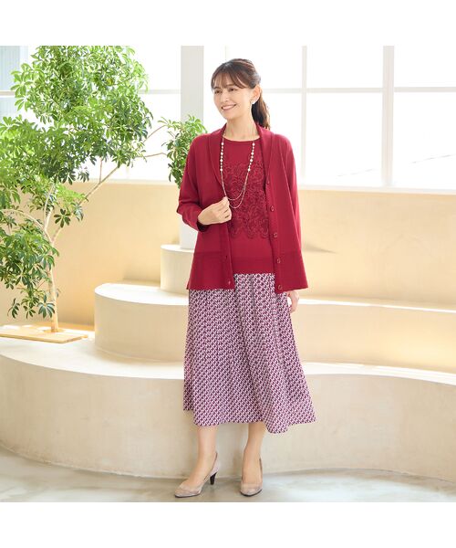 LOBJIE / ロブジェ カーディガン・ボレロ | ショールカラーニットカーディガン | 詳細4