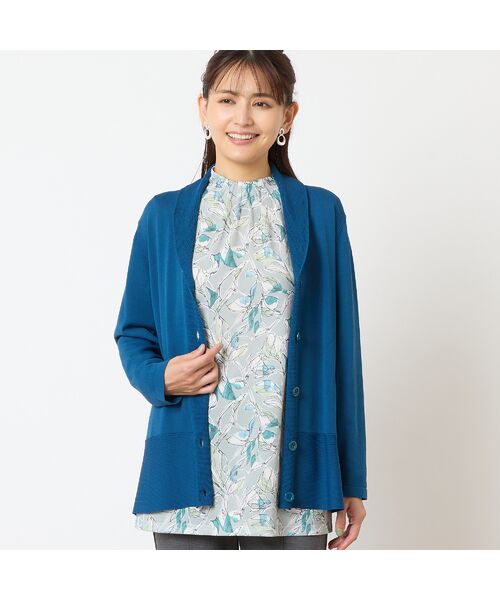 LOBJIE / ロブジェ カーディガン・ボレロ | ショールカラーニットカーディガン | 詳細11