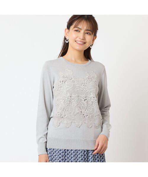 LOBJIE / ロブジェ ニット・セーター | レースつきセーター | 詳細1