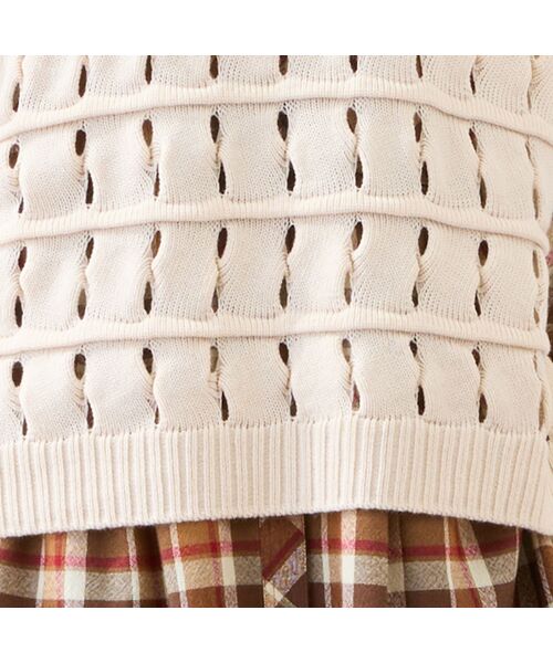LOBJIE / ロブジェ ベスト | 【日本製】ウール混バルキーニットベスト | 詳細3