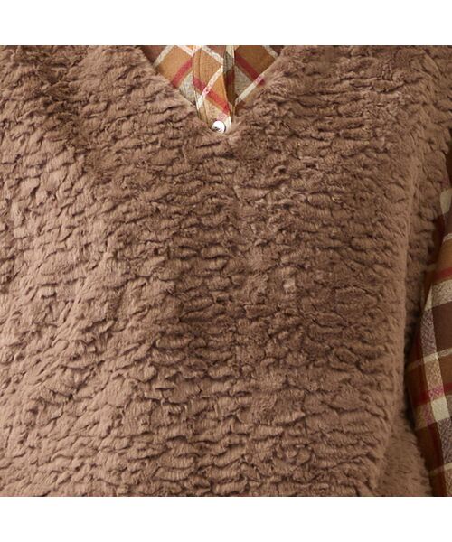 LOBJIE / ロブジェ ベスト | サイドベルトつき フェイクファーベスト | 詳細10