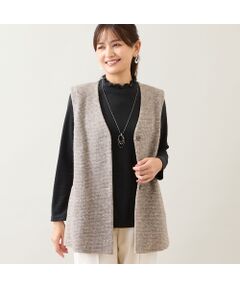 LOBJIE / ロブジェ ベスト | スライバーニットベスト