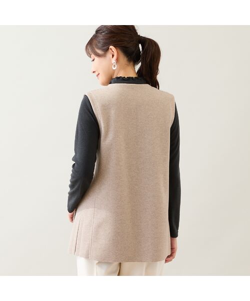 LOBJIE / ロブジェ ベスト | スライバーニットベスト | 詳細1