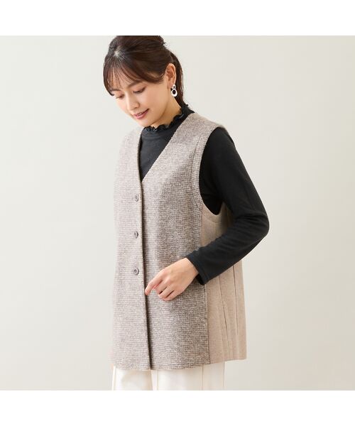 LOBJIE / ロブジェ ベスト | スライバーニットベスト | 詳細2