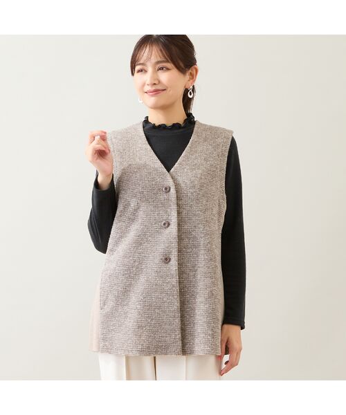 LOBJIE / ロブジェ ベスト | スライバーニットベスト | 詳細3