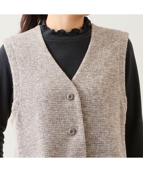 LOBJIE / ロブジェ ベスト | スライバーニットベスト | 詳細4