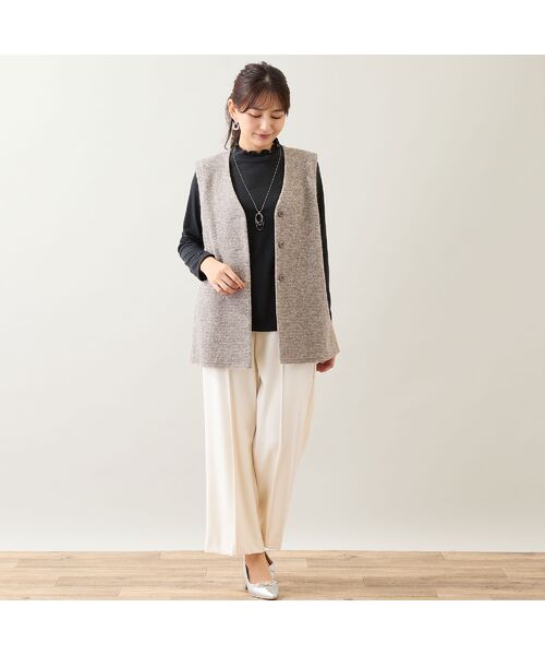 LOBJIE / ロブジェ ベスト | スライバーニットベスト | 詳細7