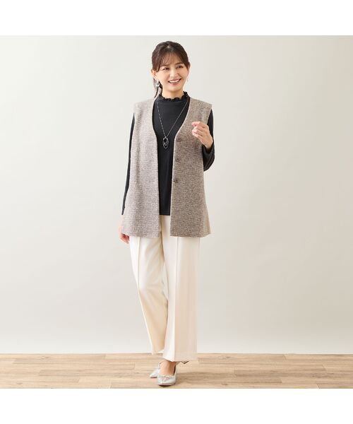 LOBJIE / ロブジェ ベスト | スライバーニットベスト | 詳細8