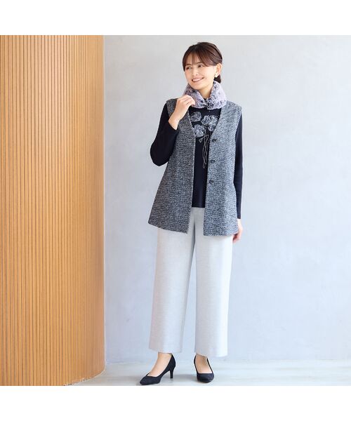 LOBJIE / ロブジェ ベスト | スライバーニットベスト | 詳細10