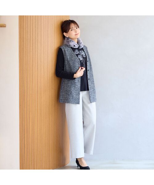 LOBJIE / ロブジェ ベスト | スライバーニットベスト | 詳細12