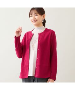 LOBJIE / ロブジェ カーディガン・ボレロ | 【洗える】綿混カーディガン