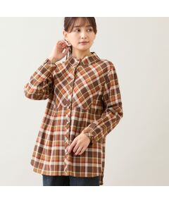 LOBJIE / ロブジェ シャツ・ブラウス | 【洗える】ウール混チェックシャツ