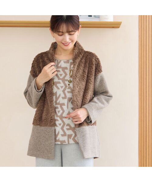 LOBJIE / ロブジェ その他アウター | フロントフェイクファージャケット | 詳細8