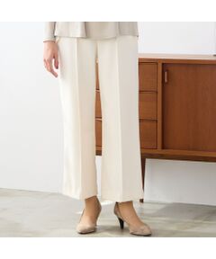 LOBJIE / ロブジェ その他パンツ | 【あったか素材・洗える・日本製】ピンタック入りワイドパンツ