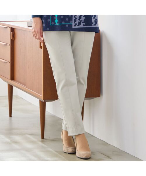 LOBJIE / ロブジェ その他パンツ | 【あったか素材・洗える・S~LLサイズ】ベーシックイージーパンツ(ベージュ)