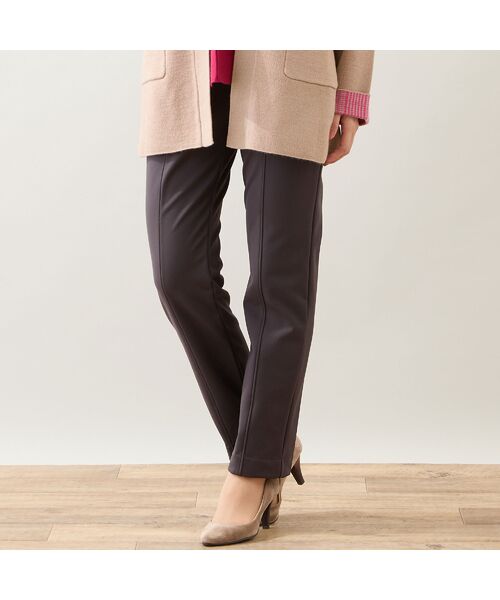 LOBJIE / ロブジェ その他パンツ | 【あったか素材・洗える・S~LLサイズ】ベーシックイージーパンツ(ブラウン)