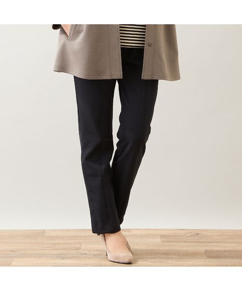 LOBJIE / ロブジェ その他パンツ | 【あったか素材・洗える・S~LLサイズ】ベーシックイージーパンツ(ブラック)