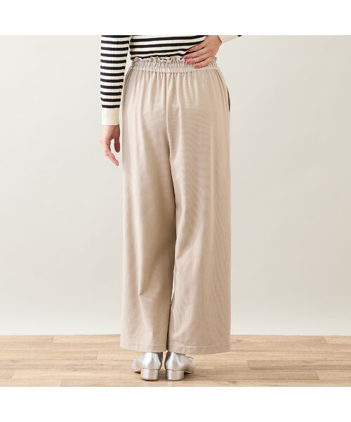 LOBJIE / ロブジェ その他パンツ | 【洗える】ピケニットワイドパンツ | 詳細2