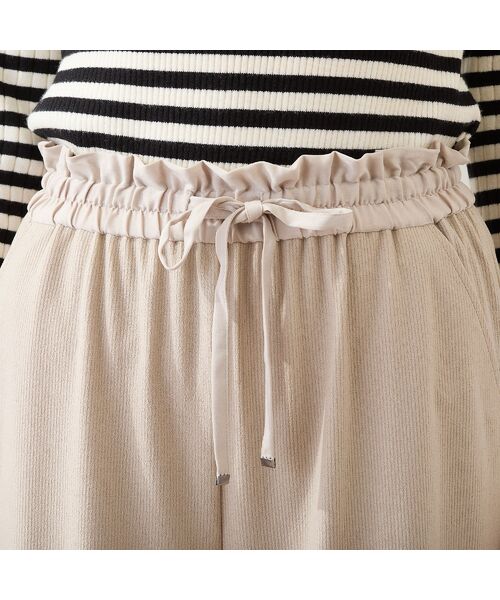 LOBJIE / ロブジェ その他パンツ | 【洗える】ピケニットワイドパンツ | 詳細4