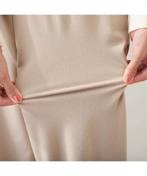 LOBJIE / ロブジェ その他パンツ | 【洗える】ピケニットワイドパンツ | 詳細5