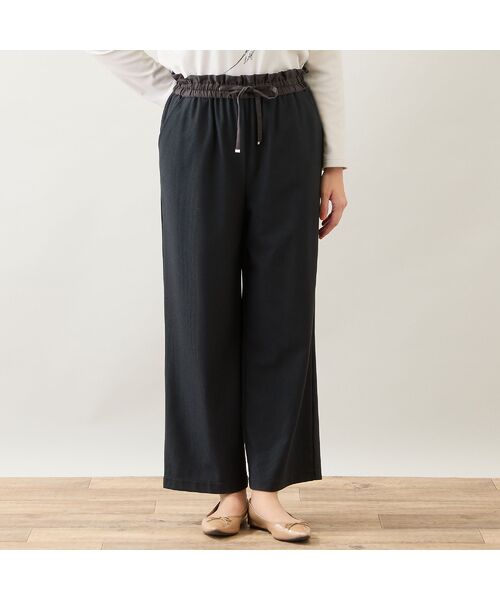 LOBJIE / ロブジェ その他パンツ | 【洗える】ピケニットワイドパンツ | 詳細10