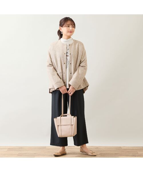 LOBJIE / ロブジェ その他パンツ | 【洗える】ピケニットワイドパンツ | 詳細13