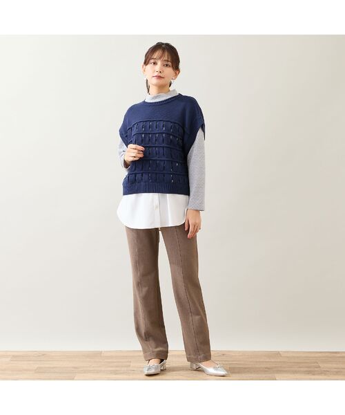 LOBJIE / ロブジェ その他パンツ | 【洗える・S~LLサイズ】ストレッチデニムパンツ | 詳細4