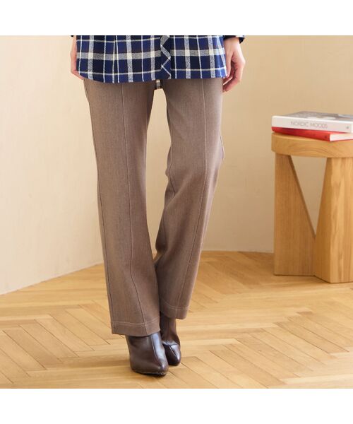 LOBJIE/ロブジェ 【洗える・S～LLサイズ】ストレッチデニムパンツ ブラウン M