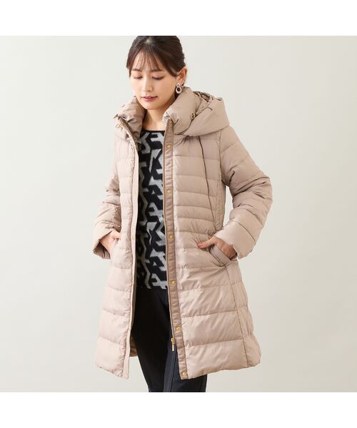 LOBJIE/ロブジェ 【一部店舗・WEB限定・フード取り外しOK】ロングダウンコート ベージュ M