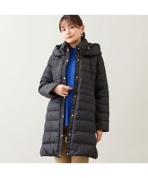 LOBJIE/ロブジェ 【一部店舗・WEB限定・フード取り外しOK】ロングダウンコート ブラック L