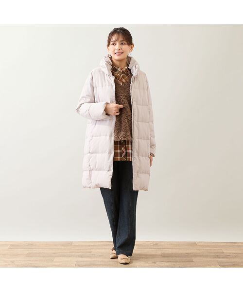 LOBJIE / ロブジェ ダウンジャケット・ベスト | 【一部店舗・WEB限定・フード収納可】コクーンダウンコート | 詳細8